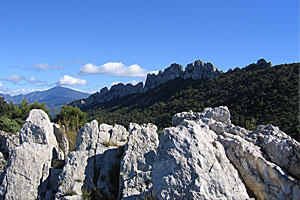 Belvédère du rocher du Midi, massif des Dentelles de Montmirail